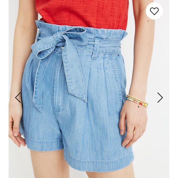 Madewell Pants - NWT Madewell Denim Paperbag Shorts *Missing Belt